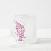 Lass Go Girls Cowgirl Personalisiert Bachelorette Mattglastasse (Vorderseite Links)