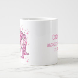 Lass Go Girls Disco Cowgirl Junggeselinnen-Abschie Jumbo-Tasse
