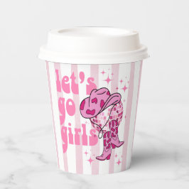 Lass Go Girls Disco Cowgirl Junggeselinnen-Abschie Pappbecher