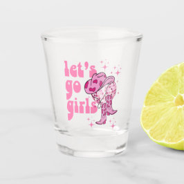 Lass Go Girls Disco Cowgirl Junggeselinnen-Abschie Schnapsglas