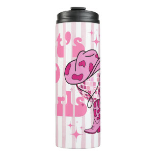 Lass Go Girls Disco Cowgirl Junggeselinnen-Abschie Thermosbecher