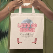 Lass Go Girls Disco Cowgirl Junggeselinnen-Abschie Tragetasche