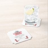 Lass Go Girls Disco Cowgirl Junggeselinnen-Abschie Untersetzer (Vor Ort)