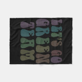 Lass Go Green Team Retro War Game 60er Summer Camp Fleecedecke (Vorderseite (Horizontal))