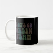 Lass Go Green Team Retro War Game 60er Summer Camp Kaffeetasse (Links)