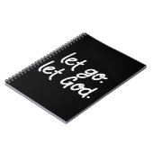 Lass Go Lass Jesus Faith Zitat Religiöse Christi Notizblock (Linke Seite)