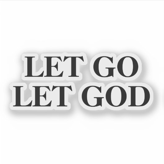 Lass Go Lasse Gott Aufkleber (Vorderseite)