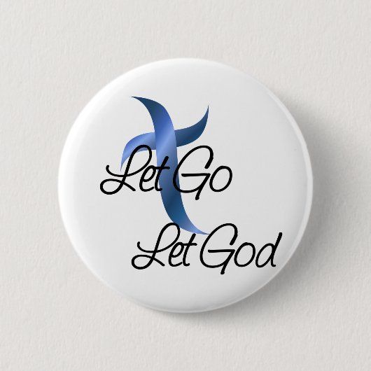 Lass Go Lasse Gott Christlich Button (Vorderseite)