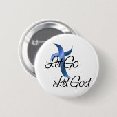 Lass Go Lasse Gott Christlich Button (Vorne & Hinten)