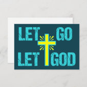 Lass Go Lasse Gott Christliche Inspiration Zitat-K (Vorne/Hinten)