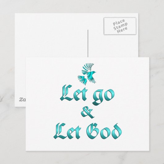 Lass Go Lasse Gott Postkarte (Vorne/Hinten)