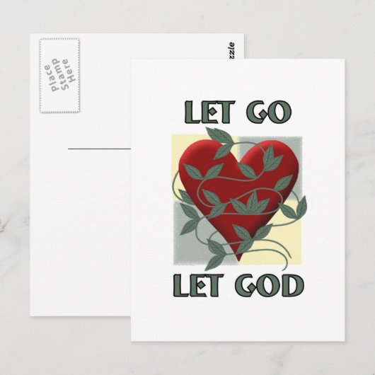 Lass Go Lasse Gott Postkarte (Vorne/Hinten)