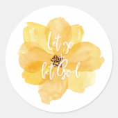 Lass Go Lasse Gottes Christentum Glaubensbibel Jes Runder Aufkleber (Vorderseite)