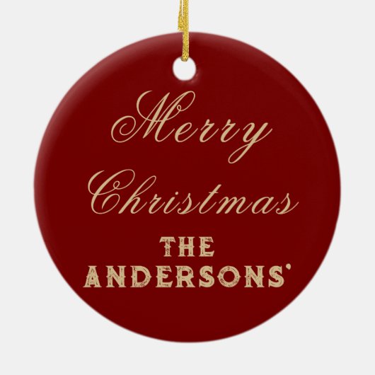 "Lass Go, Lassend Glühen" Urlaub Keramik Ornament (Hinten)