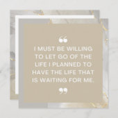 Lass Go Life I Planned Positive Affirmation Card (Vorne/Hinten)