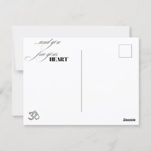 Lass Go of Anger - Buddha Mindfulness Quote T - Sh Postkarte