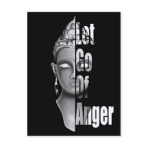 Lass Go of Anger - Buddha Mindfulness Quote T - Sh