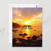 Lass Go of Old Ideas Postkarte (Vorne/Hinten)