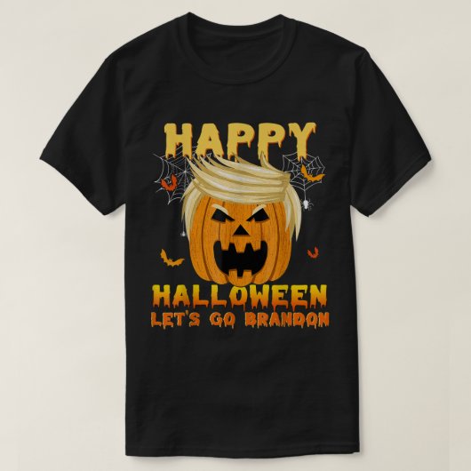 Lass Go Pumpkin Brandon Trump Pumpkin Halloween Co T-Shirt (Design vorne)