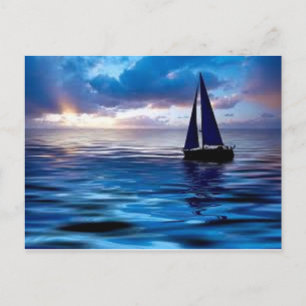Lass Go Sailing Postkarte