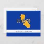 lass Go SJ Einladungspostkarte (Vorne/Hinten)