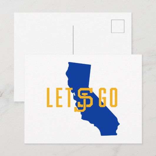 lass Go SJ Postkarte (Vorne/Hinten)