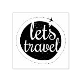 Lass Go Travel Gummistempel (Prägung)