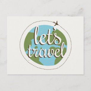Lass Go Travel Postkarte