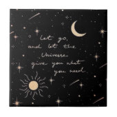 Lass Go und Lass das Universum Fliese (Vorderseite)