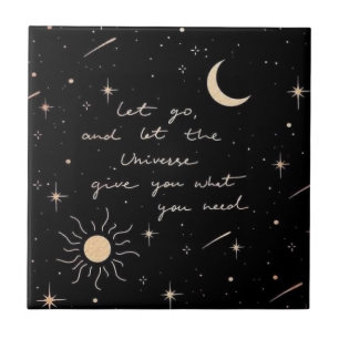 Lass Go und Lass das Universum Fliese