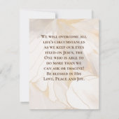 Lass Go und Lass der Christlichen Angebotskarte (Rückseite)