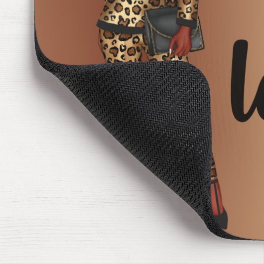 Lass Go und Lass der Pad der Schwarzen Maus Mousepad (Ecke)