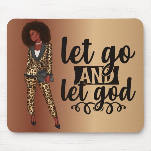 Lass Go und Lass der Pad der Schwarzen Maus Mousepad (Vorne)