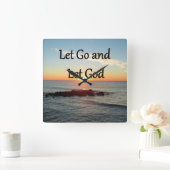 LASS GO UND LASS GONE SUNRISE DESIGN QUADRATISCHE WANDUHR (Zuhause)