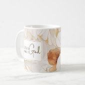 Lass Go und Lass Gott Christlich Inspiration Zitat Kaffeetasse (Vorderseite Links)