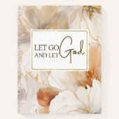 Lass Go und Lass Gott Christlich Inspiration Zitat Notizblock (Vorderseite)