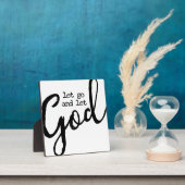 Lass Go und Lass Gott Christliches Zeichen Fotoplatte (InSitu)