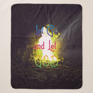 Lass Go und Lass Gott Inspirierend Zitat Sherpadecke