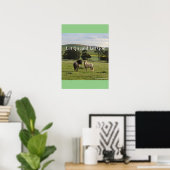 Lass Go und Lass Gott Pony Ponies Poster (Heimbüro)