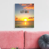 Lass Go und Lass Gott Sonnenuntergang Leinwand (Insitu (Wohnzimmer))