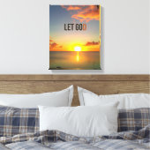 Lass Go und Lass Gott Sonnenuntergang Leinwand (Insitu (Schlafzimmer))