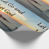 LASS GO UND LASS GOTT SUNRISE FOTO GESCHENKPAPIER (Ecke)