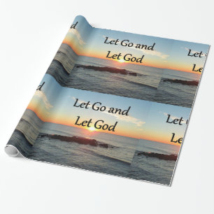 LASS GO UND LASS GOTT SUNRISE FOTO GESCHENKPAPIER