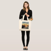 LASS GO UND LASS GOTT SUNSET FOTO JUMBO STOFFBEUTEL (Vorderseite (Model))