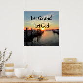 LASS GO UND LASS GOTT SUNSET FOTO POSTER (Küche)