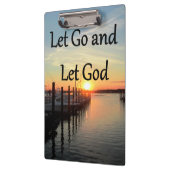 LASS GO UND LASS GOTT SUNSET KLEMMBRETT (Links)