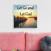 LASS GO UND LASS GOTT SUNSET LEINWANDDRUCK (Insitu (Wohnzimmer))