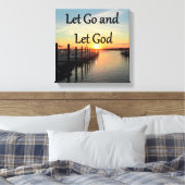 LASS GO UND LASS GOTT SUNSET LEINWANDDRUCK (Insitu (Schlafzimmer))