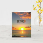 Lass Go und Lass Gottekarte Karte (Gelbe Blume)