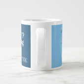 Lass Go vs Weitermachen Jumbo-Tasse (Rückseite)